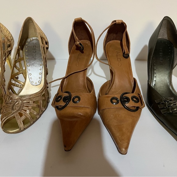 Aldo womens leather heels size 5 US - Picture 2 of 6